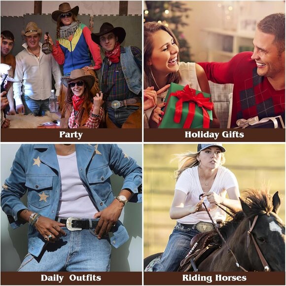 Women's Gold Alloy Rodeo Cowgirl Western Party Replacement Imported Belt Buckle - Picture 6 of 6